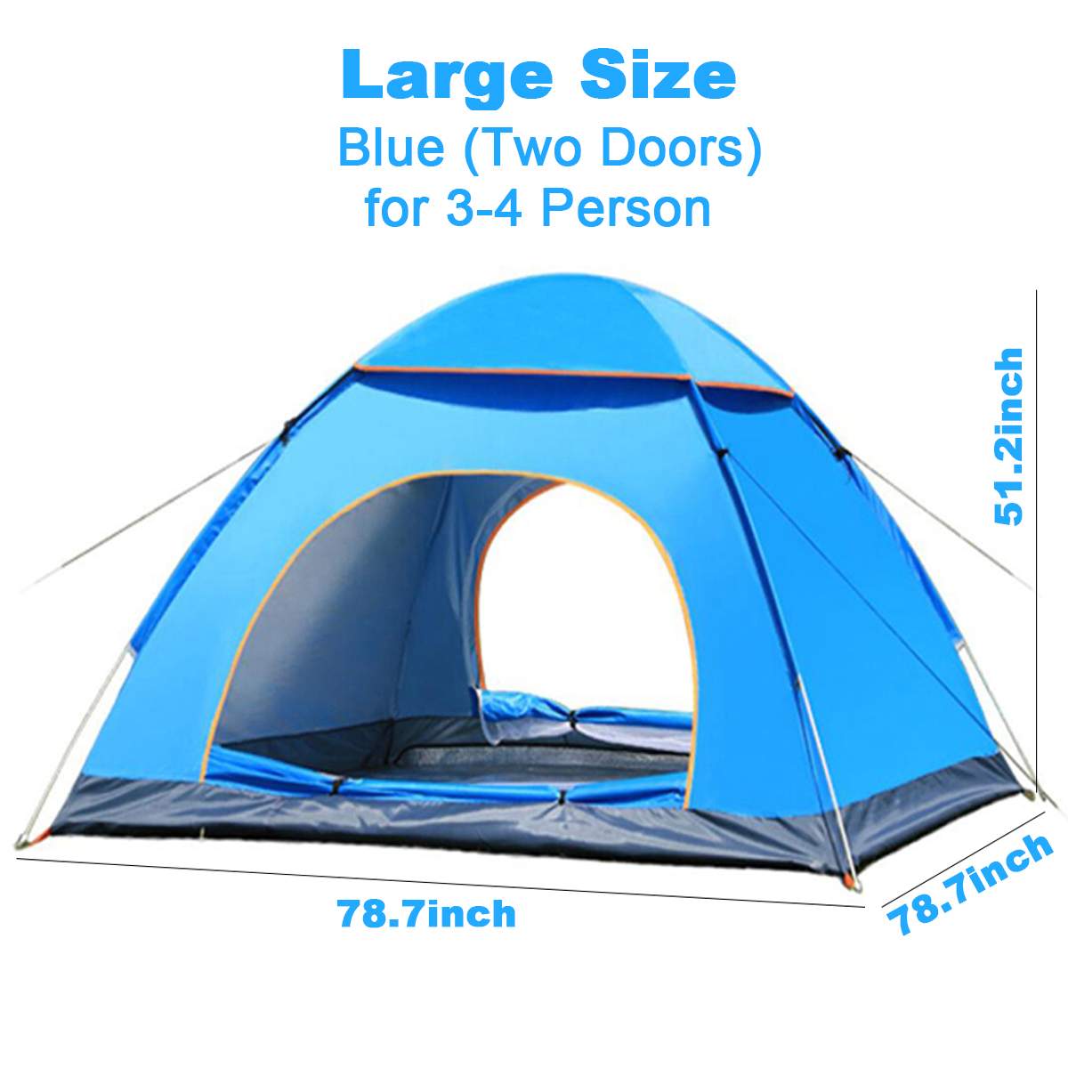 Cheap Goat Tents 3 4Person Outdoor Camping Automatic Quick Open Family Tent Fast Pitch Tent Fit Waterproof Sun Shelter Outdoor Instant Setup Tent   
